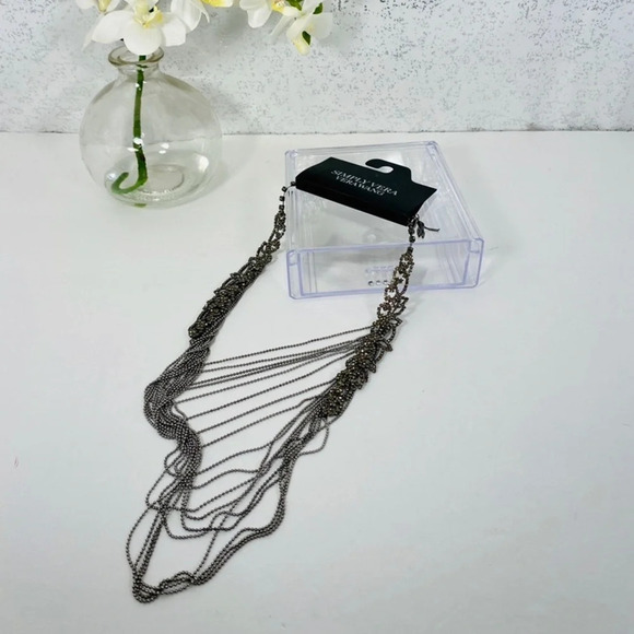 🆕Simply Vera Vera Wang Crystal and Chain Necklace - Picture 1 of 5